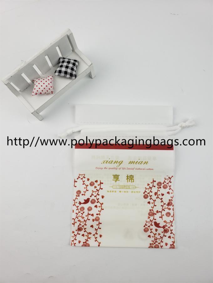 Πλαστικές τσάντες Fashional με την περάτωση Drawstring, προσαρμοσμένο λογότυπο που τυπώνεται