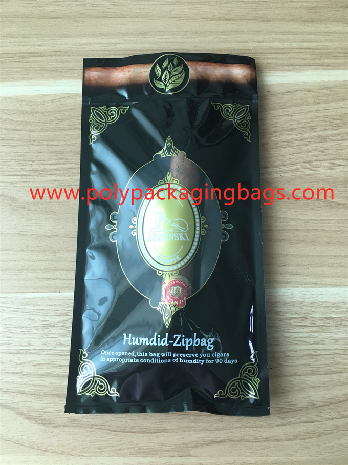 Προσαρμοσμένη συσκευάζοντας τσάντα Vape Humidor τσιγάρων καπνών με τον υγραντή φερμουάρ