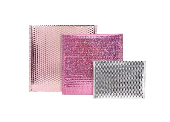OEM Laser Strong Adhesive Bubble Poly Mailer Shipping Bags For Clothing
