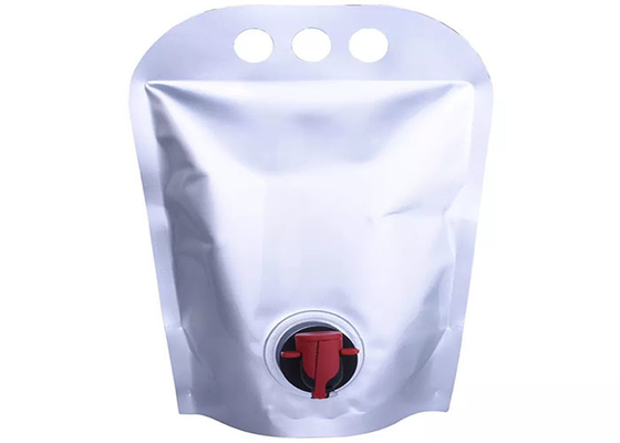 Φορητή τσάντα των ετερόφθαλμων γάδων βαθμού τροφίμων στη σακούλα σωλήνων φύλλων αλουμινίου αλουμινίου κιβωτίων με την κόκκινη βρύση