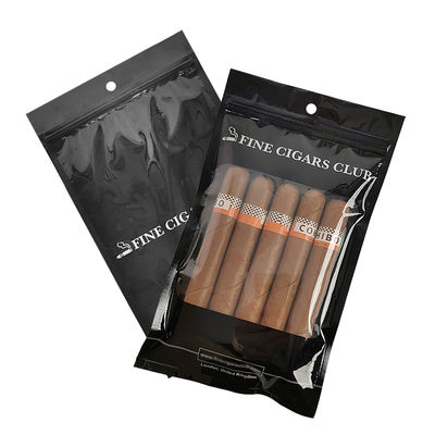 Αυτο-αναπτυγμένη πλαστική σακούλα συσκευασίας - σακούλες για πούρα / σακούλα για πούρα υγρασίας με φερμουάρ και παράθυρα