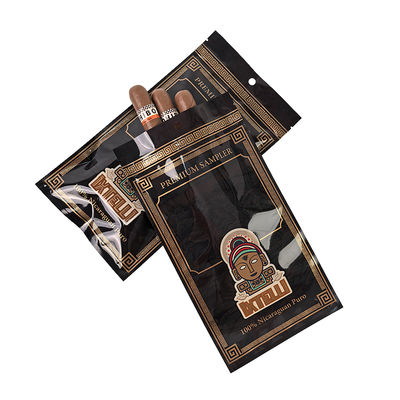 Προσαρμοσμένη σακούλα Mylar για καπνό Αδιάβροχη τσιγάρο τσάντα Ziplock φύλλο συσκευασία Humidor θερμική σφραγίδα πλαστικό φύλλο φορητό humidor τσιγάρο