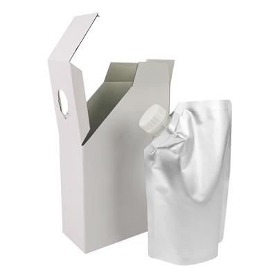 1L 3L 5L Χάρτινο κουτί καφέ Kraft BIB (Bag in Box) σε κουτί καφέ Μίας χρήσης σακούλα καφέ σε κουτί με βαλβίδα διανομής υγρού