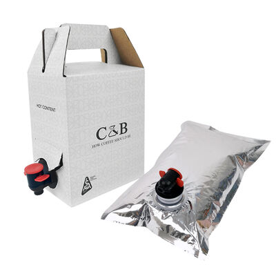 Χωρίς σακούλες BIB από πλαστικό Tap in Box, ευέλικτη λύση συσκευασίας συμβατή με αυτόματο εξοπλισμό πλήρωσης και σφράγισης