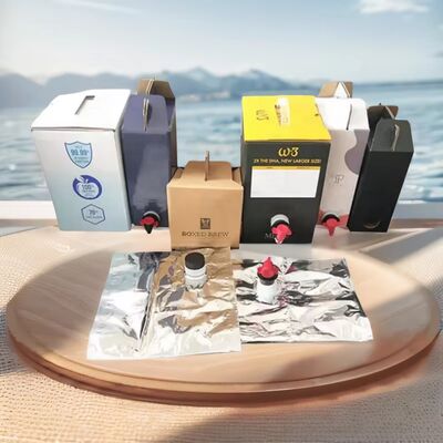 Τεχνητή σακούλα επιφάνειας σε κουτί πλαστικό δοχείο με βρύση κατάλληλο για εφαρμογές υγρής συσκευασίας τροφίμων