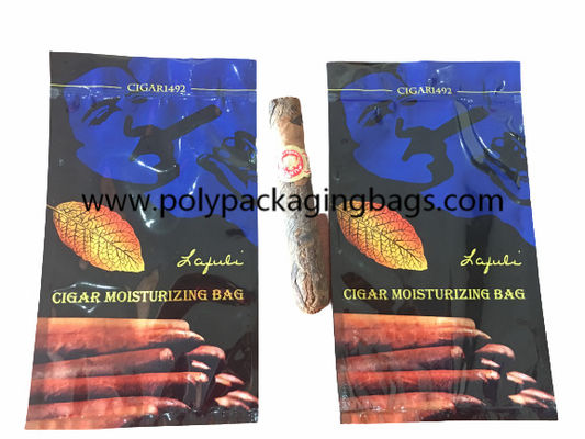 Classic Cigar Moisturizing Zipper Compound Plastic Bag Cigar Humidor Bags With Top Zip Lock