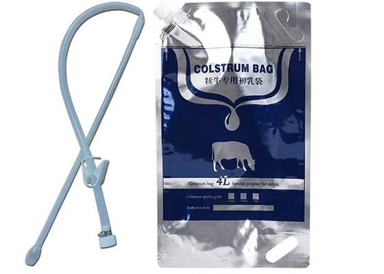 4L Colostrum μόσχων φύλλων αλουμινίου αργιλίου/σιλικόνης τσάντες με το σωλήνα σωλήνων