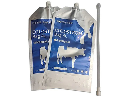 4L Colostrum μόσχων φύλλων αλουμινίου αργιλίου/σιλικόνης τσάντες με το σωλήνα σωλήνων