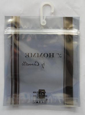 Οι πολυ τσάντες απόδειξης νερού με τις κρεμάστρες/γάντζος και φερμουάρ κλειδώνουν για το εσώρουχο/το ένδυμα των ατόμων