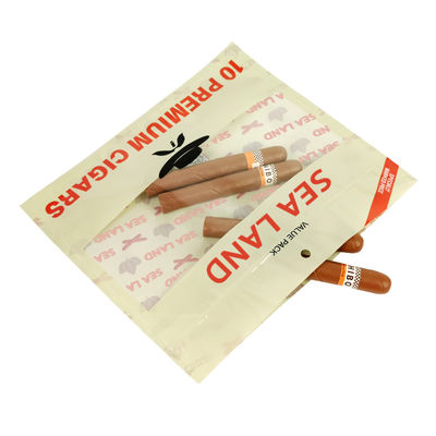 Αδιάβροχη σακούλα πούρων καπνού φυσικού φύλλου, σακούλα συσκευασίας πούρων από φιλμ πολυεστέρα