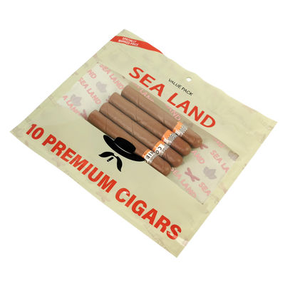 Αδιάβροχη σακούλα πούρων καπνού φυσικού φύλλου, σακούλα συσκευασίας πούρων από φιλμ πολυεστέρα