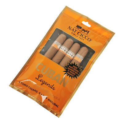 Προσαρμοσμένη Εκτύπωση Ταξιδιωτική Θήκη Υγραντήρα Πούρων 4-6 Πούρων, Υγραντικά Πλαστικά Σακουλάκια με Συσκευασία Πούρων