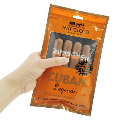 Προσαρμοσμένη Εκτύπωση Ταξιδιωτική Θήκη Υγραντήρα Πούρων 4-6 Πούρων, Υγραντικά Πλαστικά Σακουλάκια με Συσκευασία Πούρων