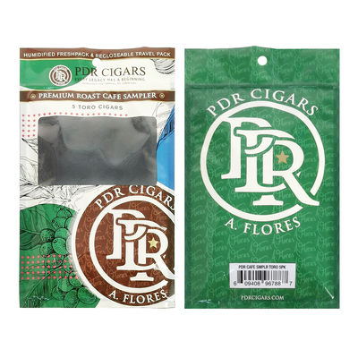 Προσαρμοσμένο επανακλειδωτό φύλλο Ziplock Τρεις πλευρικές σφραγίδες φυσικό φύλλο τσιγάρο περιτύλιγμα υγρασία πλαστική συσκευασία σακούλα με καθαρό παράθυρο