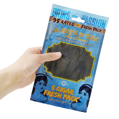 Προσαρμοσμένο Λογότυπο Ziplock Mylar Foil Συσκευασία Τσιγάρων Σακούλα Διαφανές Πλαστικό Πλαϊνό Σφραγισμένο για Οικιακά Προϊόντα και Τσιγάρα