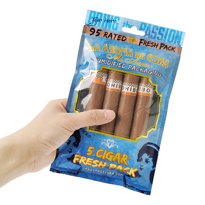 Προσαρμοσμένο Λογότυπο Ziplock Mylar Foil Συσκευασία Τσιγάρων Σακούλα Διαφανές Πλαστικό Πλαϊνό Σφραγισμένο για Οικιακά Προϊόντα και Τσιγάρα