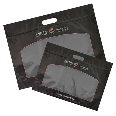 Customization Printing Humidity Cigar Bags Zipper Cigar Humidor Packaging Travel Humidity Humidifier Bag