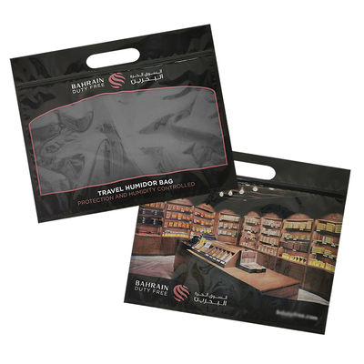 Customization Printing Humidity Cigar Bags Zipper Cigar Humidor Packaging Travel Humidity Humidifier Bag