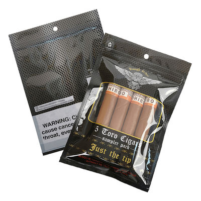 Προσαρμοσμένες Σχεδιασμένες Αδιάβροχες Επίπεδες Συσκευασίες Τυπωμένες Θερμοκολλημένες Αλουμινίου Foil Mylar 3 Πλευρών Σφράγισης για Φύλλα Καπνού και Περιτυλίγματα Πούρων