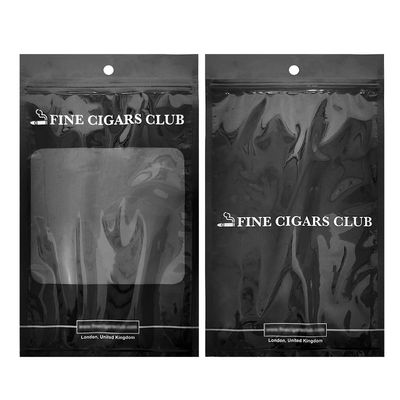 Αυτο-αναπτυγμένη πλαστική σακούλα συσκευασίας - σακούλες για πούρα / σακούλα για πούρα υγρασίας με φερμουάρ και παράθυρα