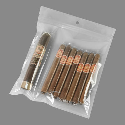 New Design Moisture-Proof Plastic Humidor Pouch Bags with Zipper Freshness Preserving Humidity Cigar Storage with Separate Slot