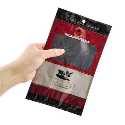 Custom Cigar Wraps Packaging Bag Smoking Leaf Bag Rolling Tobacco Packaging Pouch Tobacco Cigar Mylar Bag