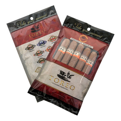 Custom Cigar Wraps Packaging Bag Smoking Leaf Bag Rolling Tobacco Packaging Pouch Tobacco Cigar Mylar Bag