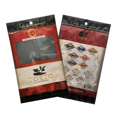 Custom Cigar Wraps Packaging Bag Smoking Leaf Bag Rolling Tobacco Packaging Pouch Tobacco Cigar Mylar Bag