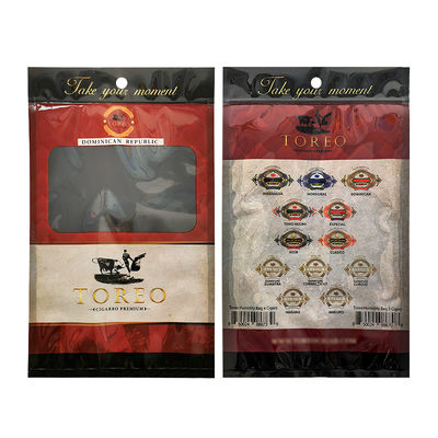 Custom Cigar Wraps Packaging Bag Smoking Leaf Bag Rolling Tobacco Packaging Pouch Tobacco Cigar Mylar Bag