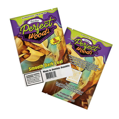 Προσαρμοσμένο λογότυπο Θερμική σφραγίδα φύλλο Mylar σακούλα υγρασία Τόμπανο συσκευασία Zip πλαστικό Humidor τσιγάρο Ziplock σακούλες υγρασία τσιγάρα