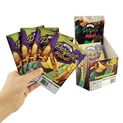 Προσαρμοσμένο λογότυπο Θερμική σφραγίδα φύλλο Mylar σακούλα υγρασία Τόμπανο συσκευασία Zip πλαστικό Humidor τσιγάρο Ziplock σακούλες υγρασία τσιγάρα