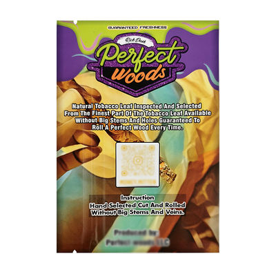 Προσαρμοσμένο λογότυπο Θερμική σφραγίδα φύλλο Mylar σακούλα υγρασία Τόμπανο συσκευασία Zip πλαστικό Humidor τσιγάρο Ziplock σακούλες υγρασία τσιγάρα