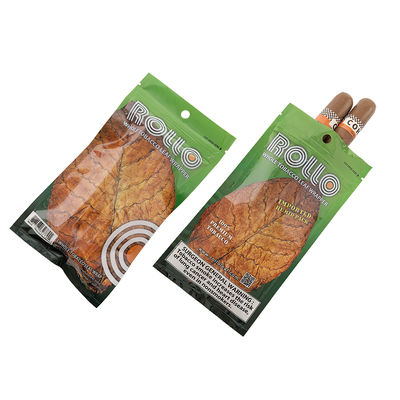 Προσαρμοσμένη Εκτύπωση Πλαστικά Αξεσουάρ Καπνίσματος Χειρός Τσιγάρου με Φερμουάρ Σακούλες Συσκευασίας Πούρων Ενυδάτωσης