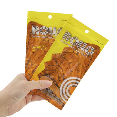 Resealable πλαστική σακούλα υγραντών πούρων με την τρύπα λαβών παραθύρων