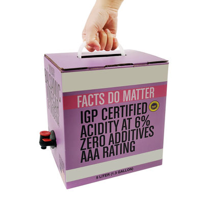 Προσαρμοσμένη Διαφανής Συσκευασία Bib Bag Αλουμινίου 5L για Χυμούς, Θήκη Ποτών, Συσκευασία Κρασιού σε Κουτί