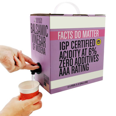 Προσαρμοσμένη Διαφανής Συσκευασία Bib Bag Αλουμινίου 5L για Χυμούς, Θήκη Ποτών, Συσκευασία Κρασιού σε Κουτί