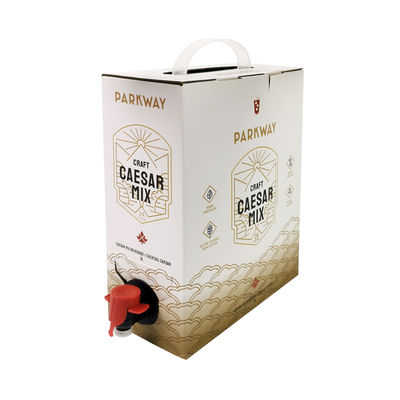 Προσαρμοσμένη 1L 1.5L 2L 3L 5L 96OZ BIB BAG Μίας χρήσης σε κουτί από χαρτί για τσάι, χυμό, καφέ, πακέτο με διανομέα