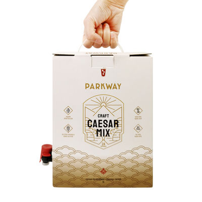 Προσαρμοσμένη 1L 1.5L 2L 3L 5L 96OZ BIB BAG Μίας χρήσης σε κουτί από χαρτί για τσάι, χυμό, καφέ, πακέτο με διανομέα