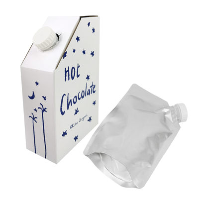 1L 3L 5L Χάρτινο κουτί καφέ Kraft BIB (Bag in Box) σε κουτί καφέ Μίας χρήσης σακούλα καφέ σε κουτί με βαλβίδα διανομής υγρού