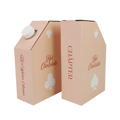 Προσαρμοσμένη 1L 1.5L 2L 3L 5L 96OZ BIB BAG Μίας χρήσης σε κουτί από χαρτί για τσάι, χυμό, καφέ, πακέτο με διανομέα