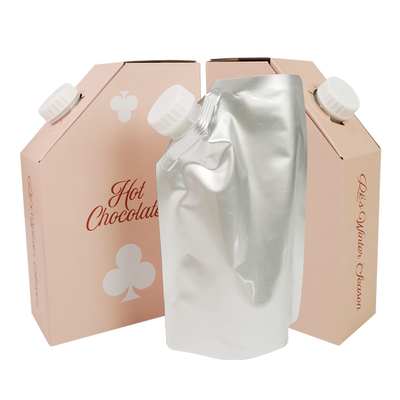 Προσαρμοσμένη 1L 1.5L 2L 3L 5L 96OZ BIB BAG Μίας χρήσης σε κουτί από χαρτί για τσάι, χυμό, καφέ, πακέτο με διανομέα
