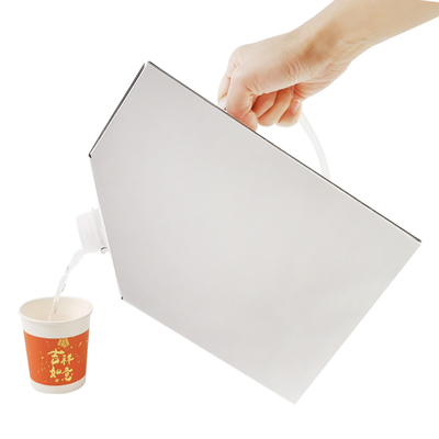 1L 3L 5L Χάρτινο κουτί καφέ Kraft BIB (Bag in Box) σε κουτί καφέ Μίας χρήσης σακούλα καφέ σε κουτί με βαλβίδα διανομής υγρού