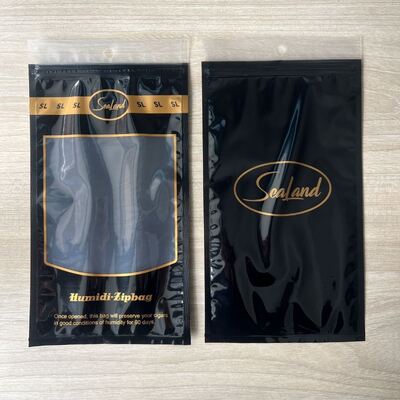 Ziplock Design Custom Cigar Bags Custom Τυπωμένες ανθεκτικές συσκευαζόμενες σακούλες ιδανικές για λιανικές πωλήσεις και λύσεις αποθήκευσης
