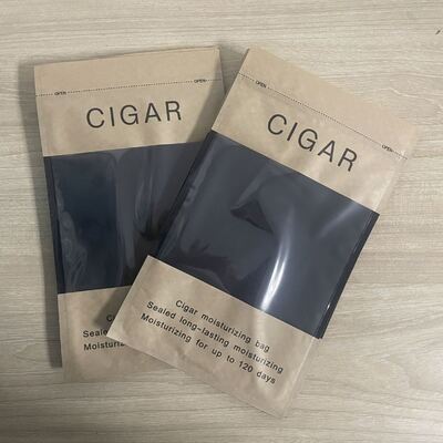 Ziplock Design Cigar Humidor Bags Ελαφρύ και συμπαγές με MOPP VMPET PE δομή υλικού για προστασία τσιγάρων