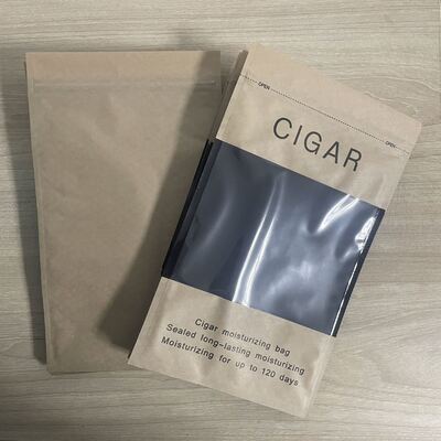 Ziplock Design Cigar Humidor Bags Ελαφρύ και συμπαγές με MOPP VMPET PE δομή υλικού για προστασία τσιγάρων