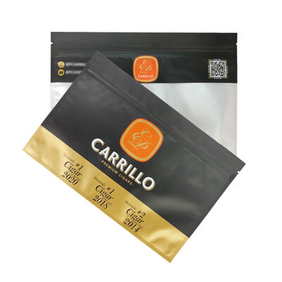 MOPP PE Material Structure Cigar Humidor Bags Cigar Moisturizing Plastic Zipper Bags Durable Moisture Control Bags