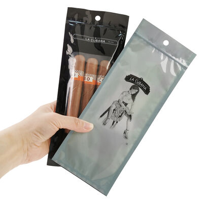 5 Cigars Volume Plastic Cigar Bags Custom Color Durable Resealable Bags Ideal for Cigar Storage and Long Term Protection