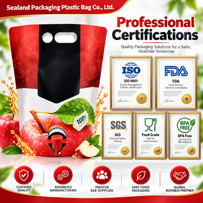 Stand up spout pouch bag with PET AL NY PE or custom material structures providing durable flexible packaging solutions