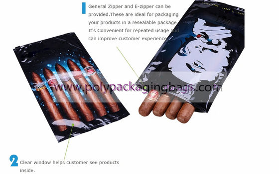 Humidification Ziplock συστημάτων Resealable τσάντες πούρων με το πούρο Humidor ταξιδιού ολισθαινόντων ρυθμιστών