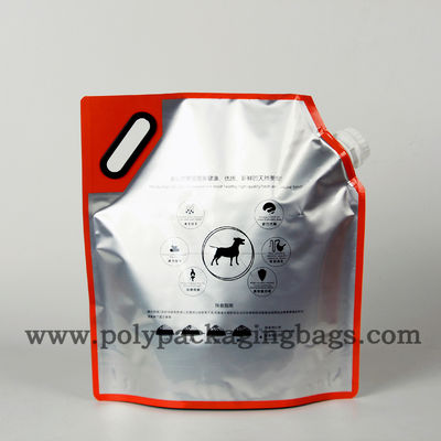 2.5KG στάση επάνω ριγμένες τσάντες σακουλών φύλλων αλουμινίου αργιλίου στις η PET με τους σωλήνες